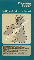 Book cover of Rail Map of Britain and Ireland [1989] by Thomas Cook